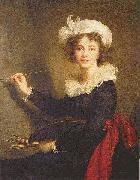 Elisabeth Louise Viegg-Le Brun Self portrait, painted at Florence, oil painting